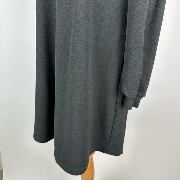 City Chic Quiero Dress Black V Neck Sheath Dress Size 14 - Picture 11 of 15